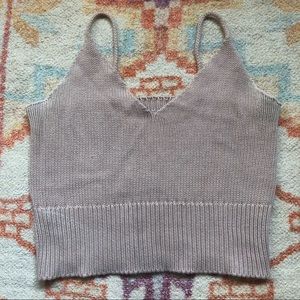 brandy melville knit crop top